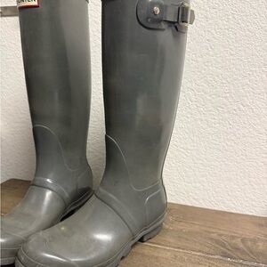 Hunter Charcoal Tall Boots